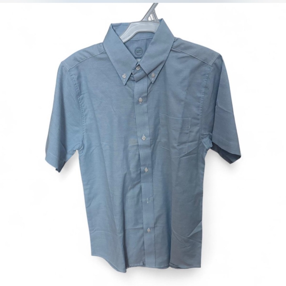 Wonder Nation Blue Button Down Shirt for Kids